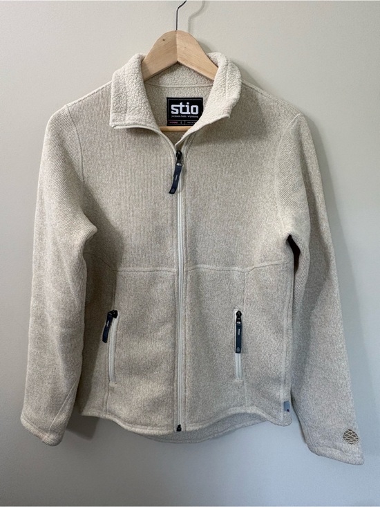 Stio Tops - Stio Sweetwater Fleece Jacket Size Small Beige Full Zip